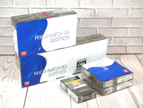 Richmond Bright Blue Superking - 20 Packs of 20 cigarettes (400)