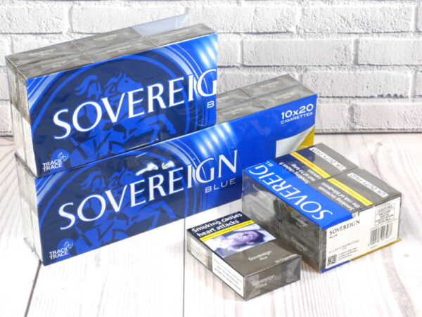 Buy Sovereign Blue Kingsize cigarettes (400) in UK