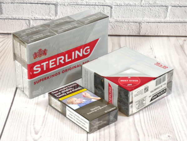 Buy Sterling Red Superking Cigarettes (200) online in UK